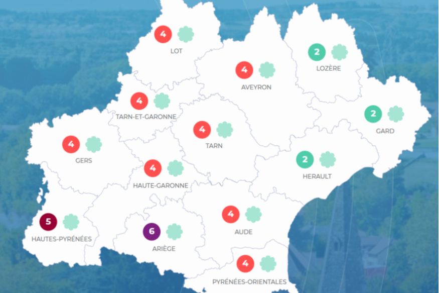 Episode de pollution de l'air dans le sud ouest
